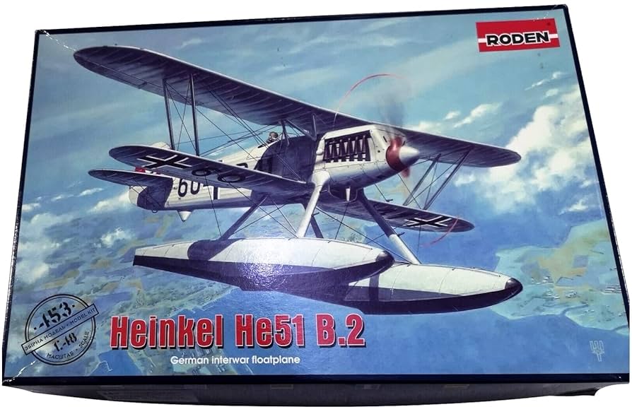 Amazon | ローデン 1/48 ドイツ ハインケルHe51B.2 複葉水上戦闘